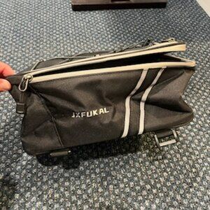 JXFUKAL Rear Bike Rack Bag with Rain Cover, 7L, with adjustable cords